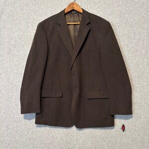 Jones New York Mens 42R Blazer Sport Coat Brown Corduroy 2-Button Formal Jacket